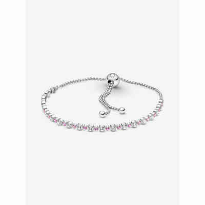 Bracciale Tennis Pandora Rosa con Chiusura Regolabile Bracciale Tennis Pandora Rosa con Chiusura Regolabile