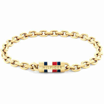 Bracciale Tommy Hilfiger Bruce da uomo dorato Bracciale Tommy Hilfiger Bruce da uomo dorato