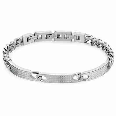 Brosway Bullet bracelet in steel chain link and plates Brosway Bullet bracelet in steel chain link and plates