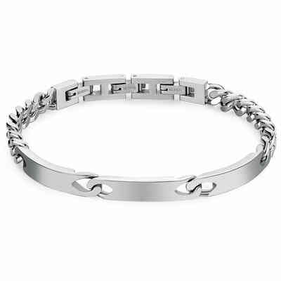 Brosway Bullet bracelet in steel chain link and satin plates Brosway Bullet bracelet in steel chain link and satin plates