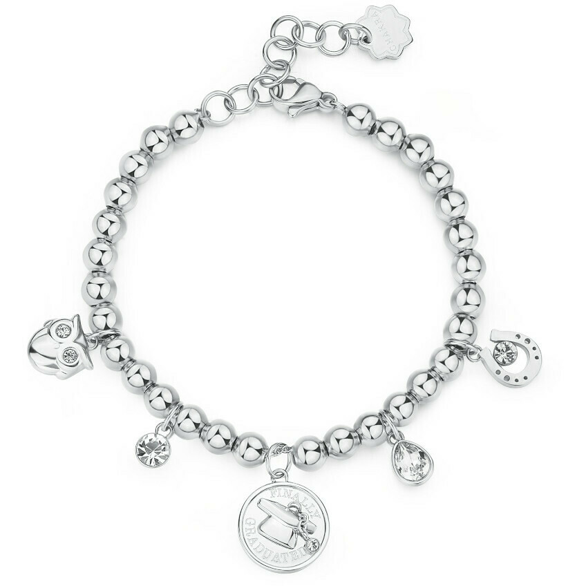 Brosway Chakra dot mesh bracelet with Graduation charm and pendant