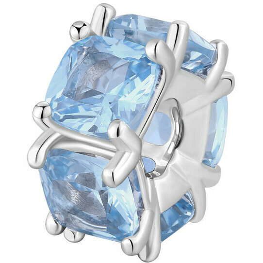 Brosway Fancy charm in silver and light blue zircons