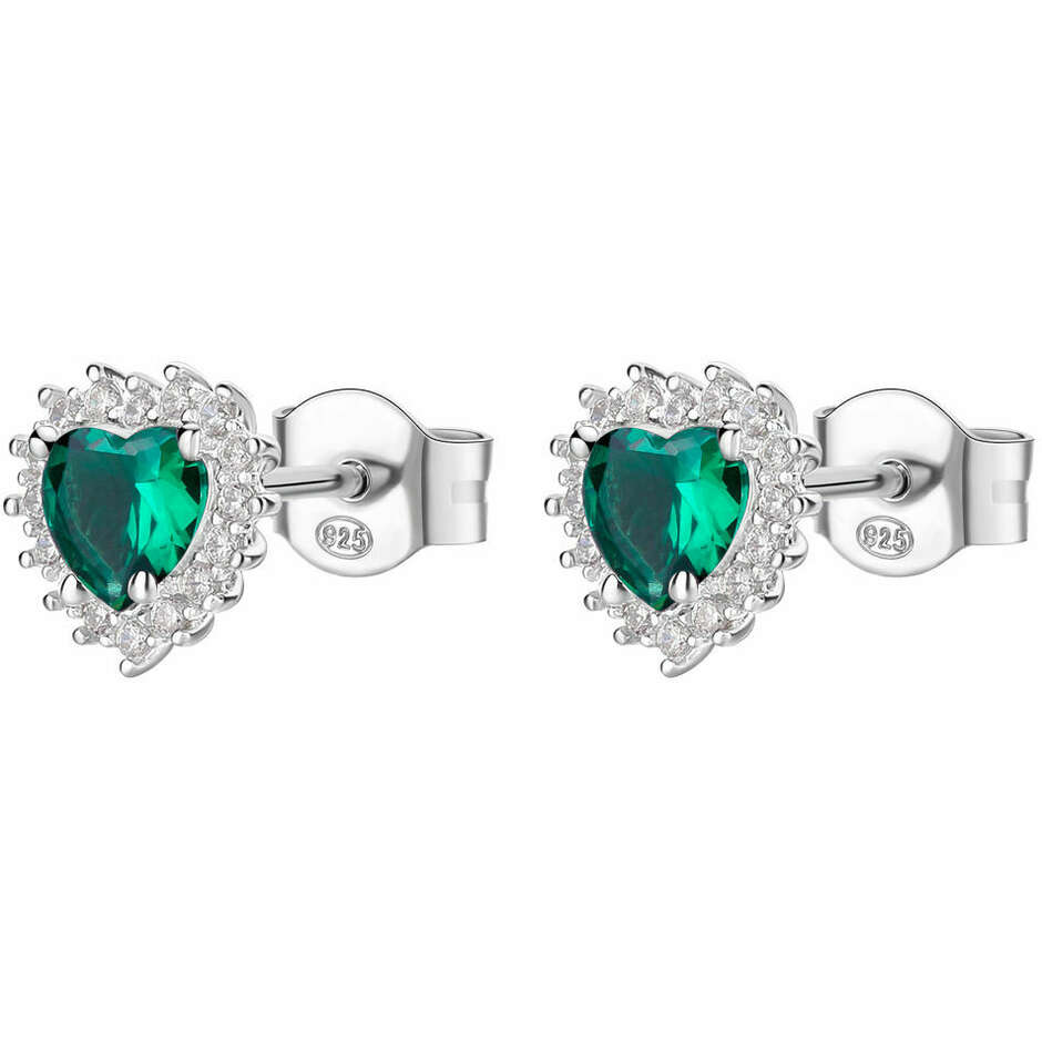 Brosway Fancy Green Heart Earrings