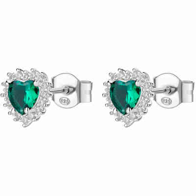 Brosway Fancy Green Heart Earrings Brosway Fancy Green Heart Earrings