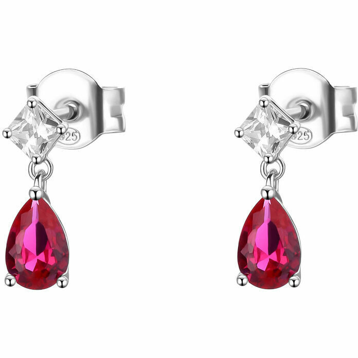 Brosway Fancy Red Drop Pendant Earrings
