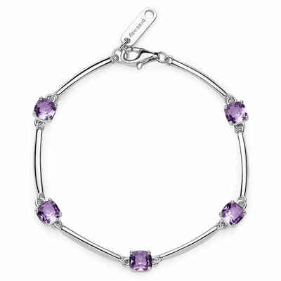 Brosway Fancy semi-rigid bracelet in silver and amethyst zircons Brosway Fancy semi-rigid bracelet in silver and amethyst zircons
