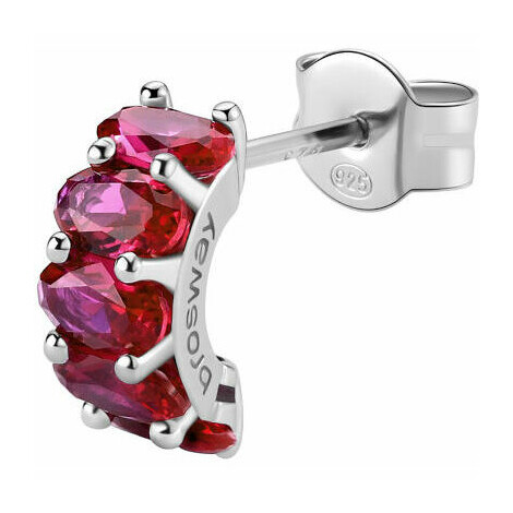 Brosway Fancy single earring in silver and red zircons