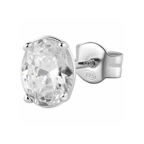 Brosway Fancy single lobe earring in silver and zircon