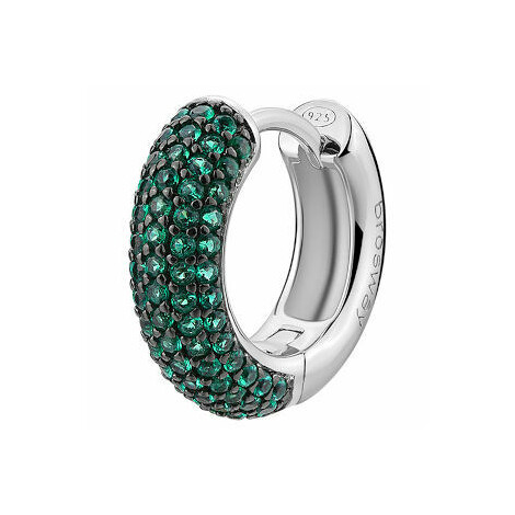 Brosway Fancy small hoop earring with green zirconia