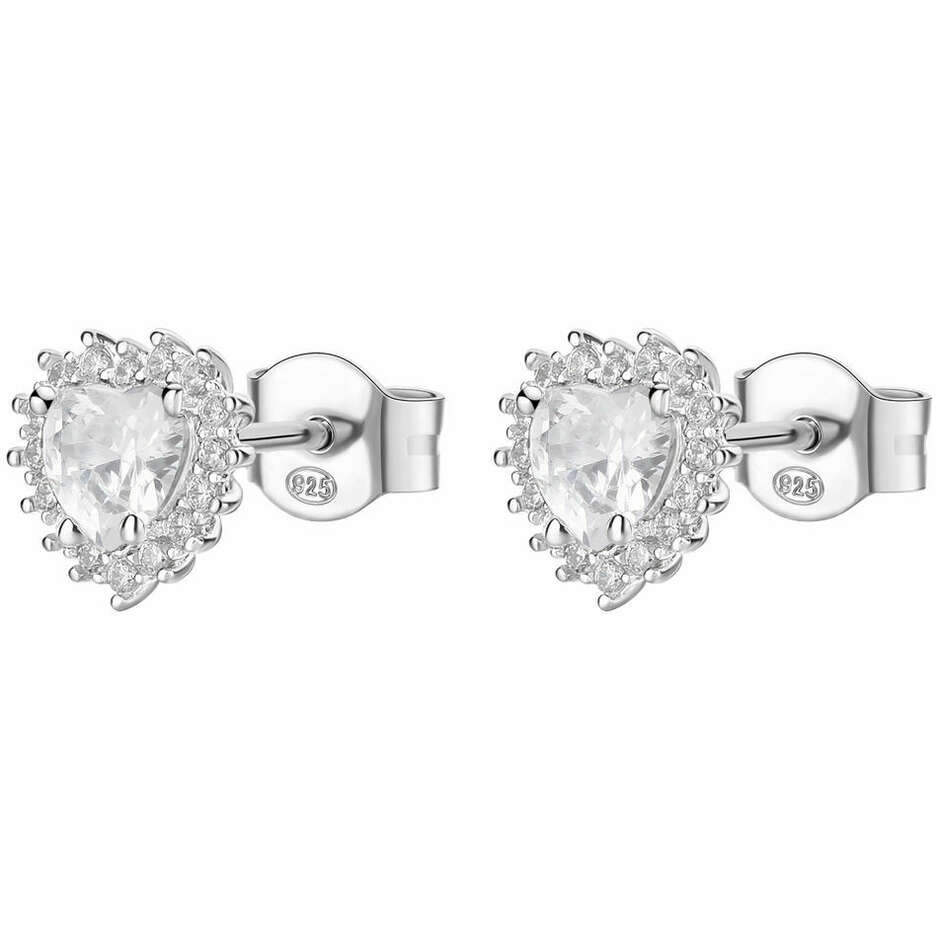 Brosway Fancy White Heart Earrings
