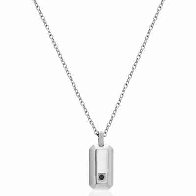 Brosway Forge men's necklaces in steel with plate Brosway Forge men's necklaces in steel with plate