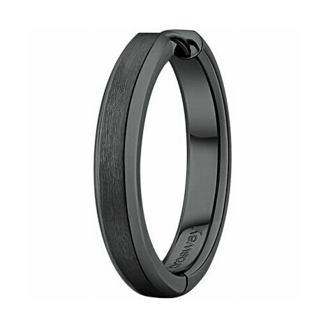 Brosway Hoop Earrings for Men in Ruthenium-colored Steel