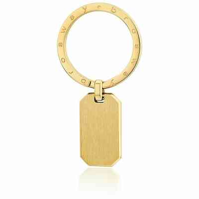 Brosway Ink golden steel key ring Brosway Ink golden steel key ring