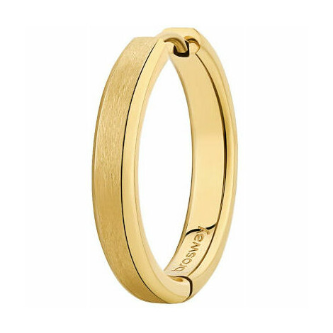 Brosway Men's Hoop Earrings in Golden Steel