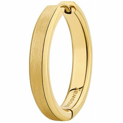 Brosway Men's Hoop Earrings in Golden Steel Brosway Men's Hoop Earrings in Golden Steel