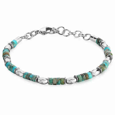 Brosway Riptide men's bracelet in turquoise stone steel Brosway Riptide men's bracelet in turquoise stone steel