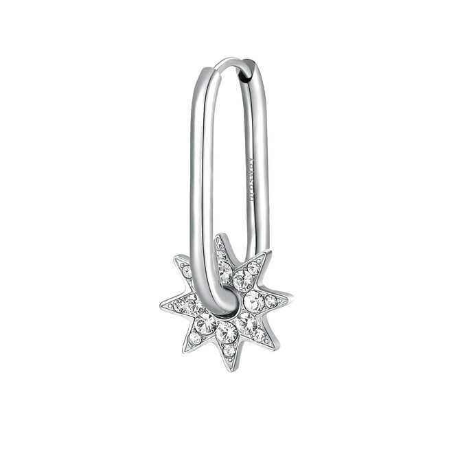 Brosway single earring in steel and star-shaped pendant