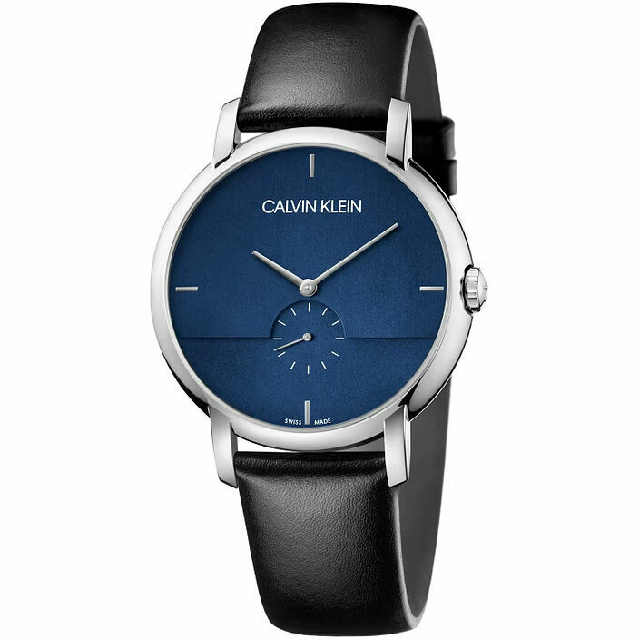 Calvin Klein men's steel watch with blue dial