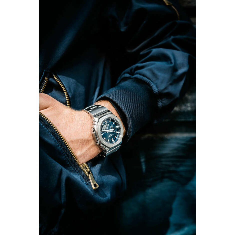 Casio G-Shock Multifunction Watch in Steel with Blue Dial