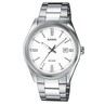 Casio quartz watch for men with white dial White
