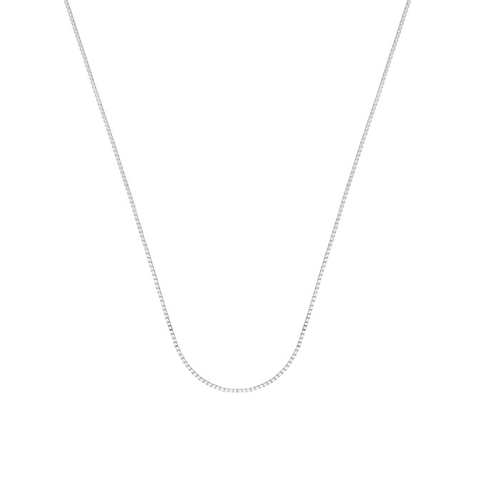 Catenina Stroili in oro bianco a maglia veneziana