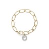 Chantecler bracelet 20 cm in 18kt yellow gold with a diamond element Yellow gold