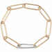 Chantecler bracelet in rose and white gold with diamond clasp Rose gold