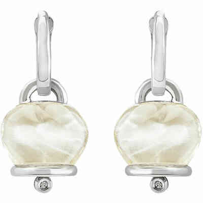 Chantecler Campanella earring in silver, rock crystal and diamond Chantecler Campanella earring in silver, rock crystal and diamond