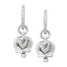 Chantecler Campanella earrings in white gold and rooster with diamonds White gold