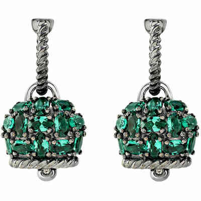 Chantecler Campanella earrings with green siam