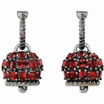 Chantecler Campanella earrings with red siamite