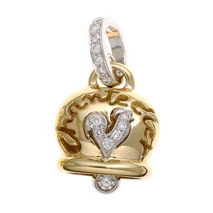 Chantecler Campanella Medium Pendant in Yellow Gold and Diamonds