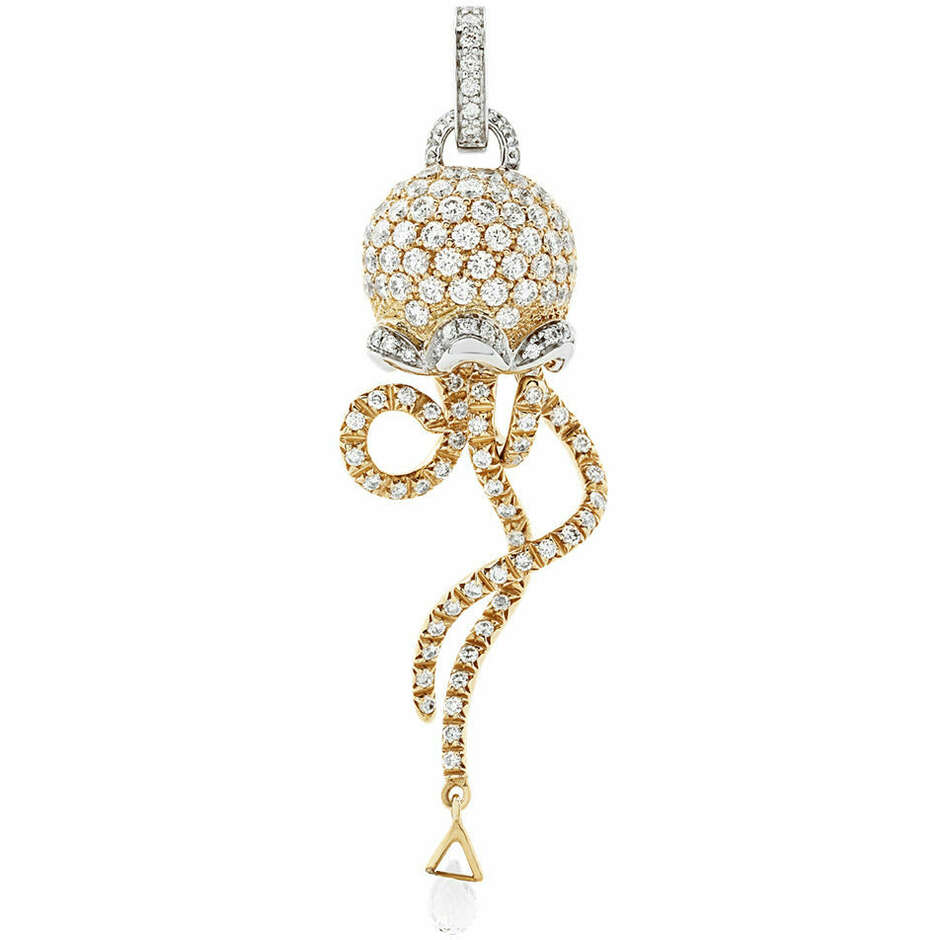 Chantecler Campanella Medusa Pendant in Gold and Diamonds