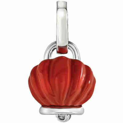 Chantecler Campanella pendant in coral resin and silver Chantecler Campanella pendant in coral resin and silver