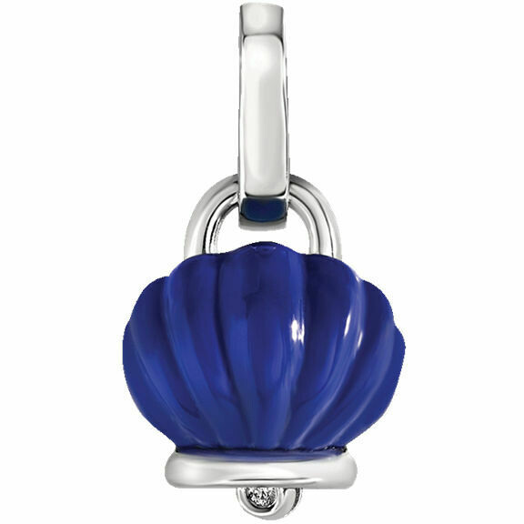 Chantecler Campanella Pendant in Lapis Lazuli Resin and Silver