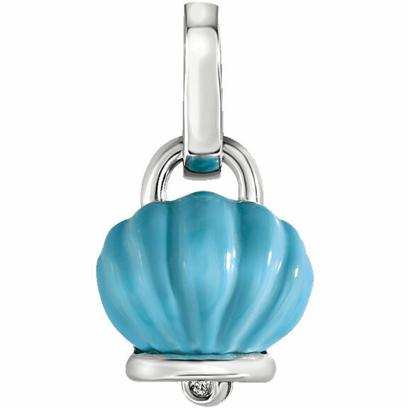 Chantecler Campanella Pendant in Turquoise Resin and Silver