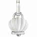 Chantecler Campanella Pendant in White Resin and Silver White resin