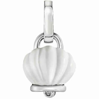 Chantecler Campanella Pendant in White Resin and Silver Chantecler Campanella Pendant in White Resin and Silver
