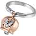 Chantecler Campanella ring in pink and white gold with diamonds Rose gold