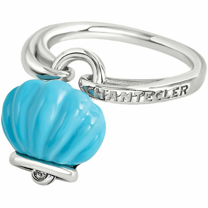 Chantecler Campanella ring in turquoise resin and silver