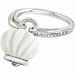 Chantecler Campanella ring in white resin and silver White resin