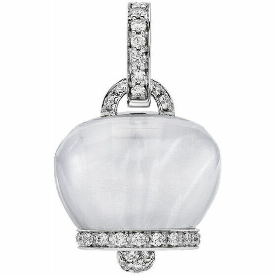Chantecler Campanella Rock Crystal Pendant in Gold, Diamonds and Rock Crystal