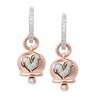 Chantecler Campanella small earrings in rose gold and diamond pave Rose gold