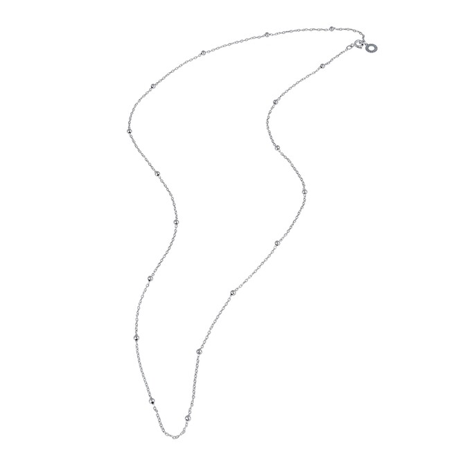 Chantecler chain with 80 cm spheres in 9kt white gold