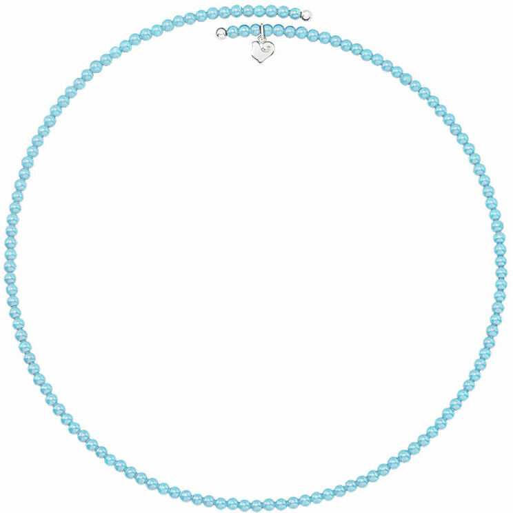 Chantecler choker necklace in compound turquoise and silver
