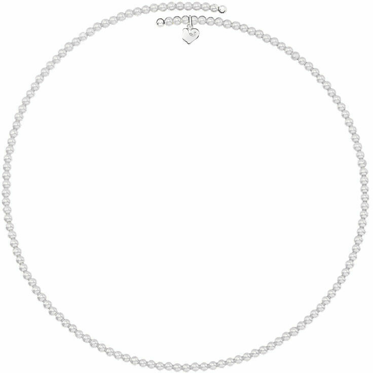 Chantecler choker necklace in shell paste and silver