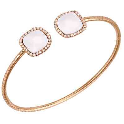 Chantecler Enchante Rose Gold Bangle with Diamonds and Kogolong Chantecler Enchante Rose Gold Bangle with Diamonds and Kogolong