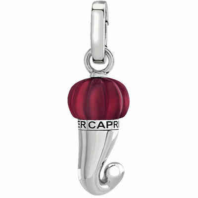 Chantecler Horn Pendant in Silver and Burgundy Resin Chantecler Horn Pendant in Silver and Burgundy Resin