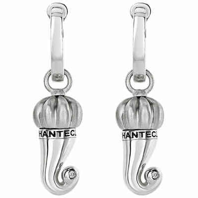 Chantecler Horn single earring in silver and diamond Chantecler Horn single earring in silver and diamond
