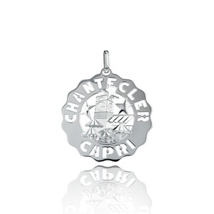 Chantecler large square pendant in silver